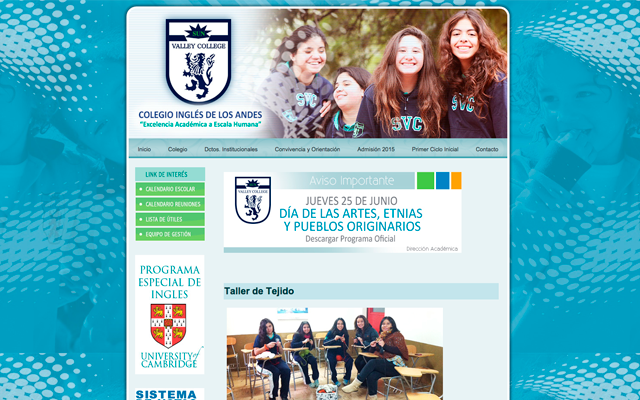 Diseño Web Colegio Ingles